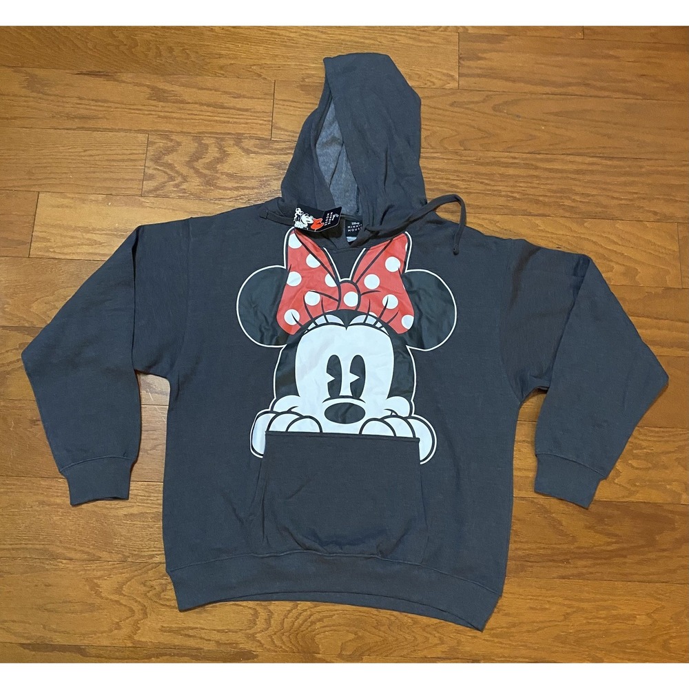 Disney Minnie Mouse Pullover Hoodie Adult Size XL Unisex New! NWT